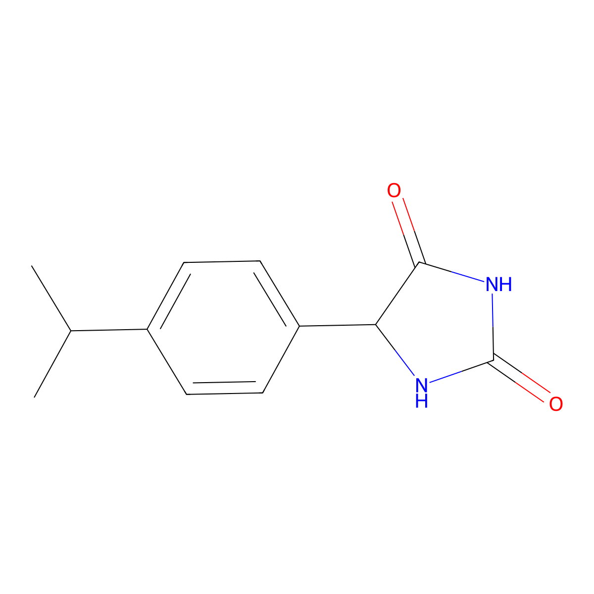 5-[4-(Propan-2-yl)phenyl]imidazolidine-2,4-dione molecular structure, CAS 1008672-28-3