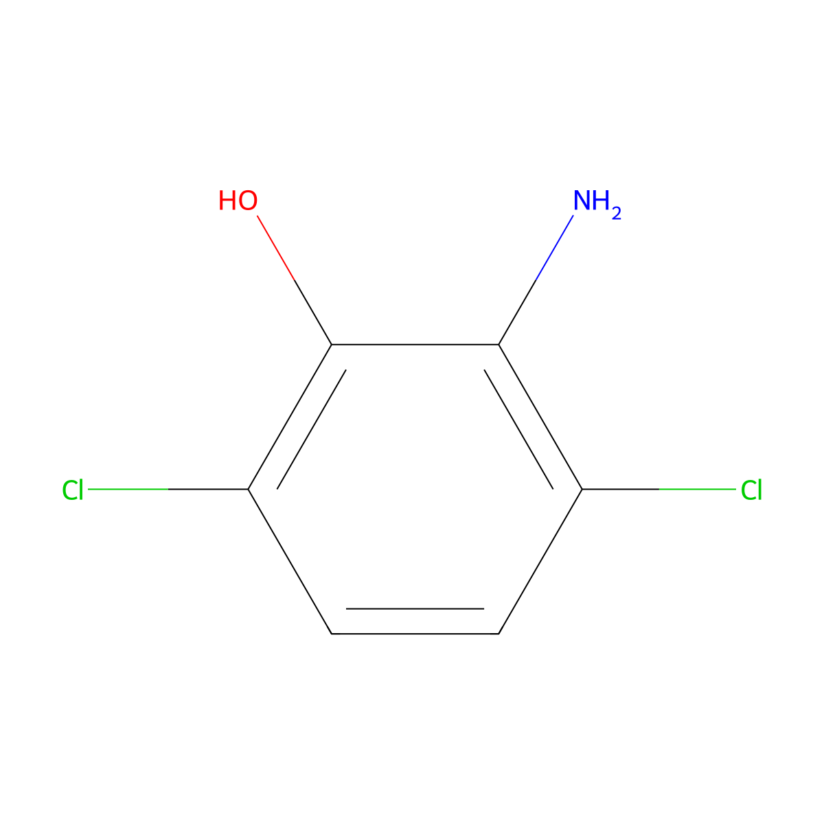 2-amino-3,6-dichloroPhenol molecular structure, CAS 100868-47-1