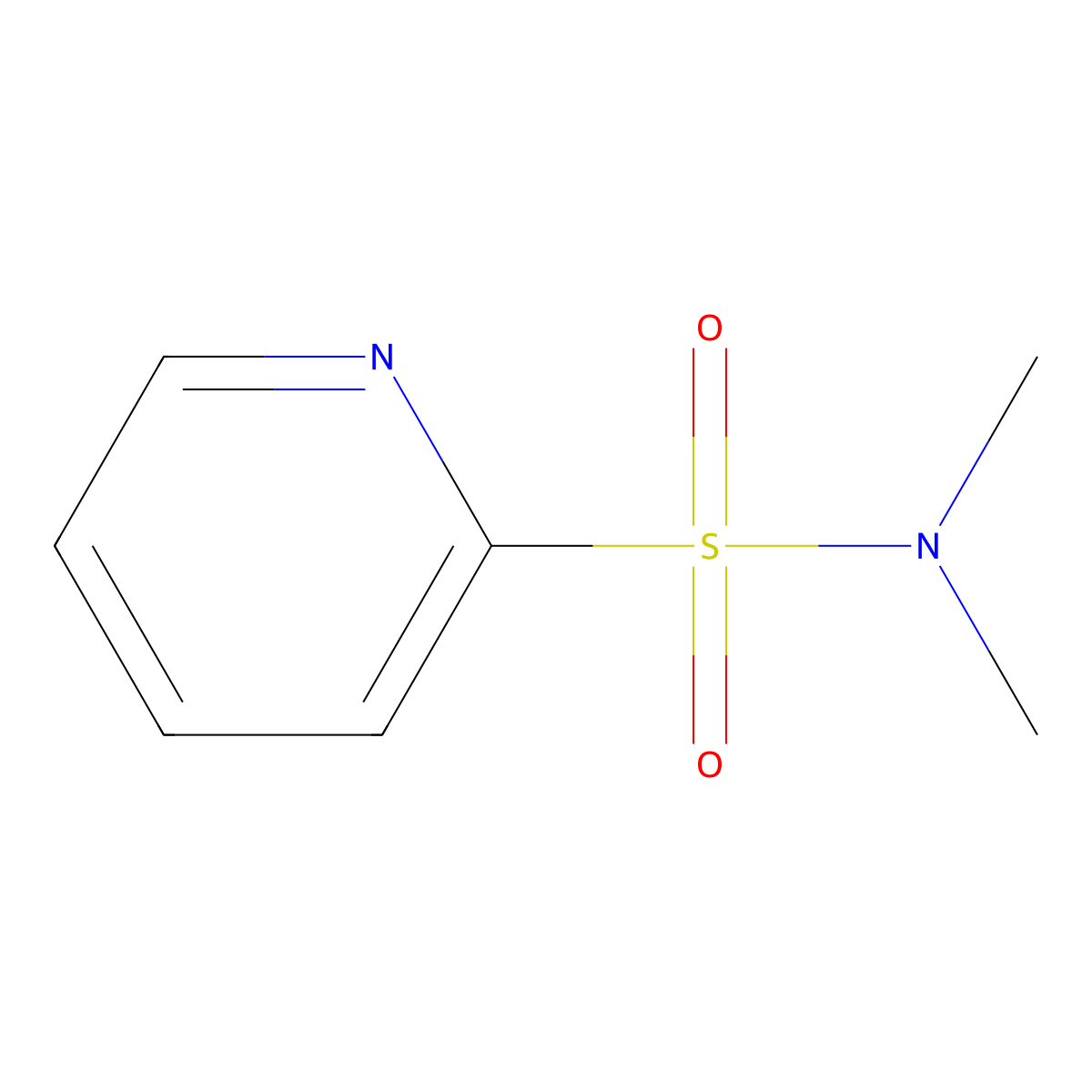 N,N-dimethylpyridine-2-sulfonamide molecular structure, CAS 100868-78-8