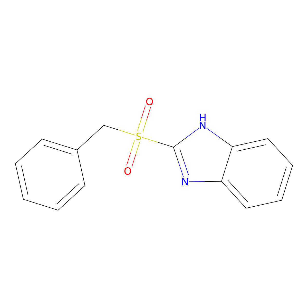 2-benzylsulfonyl-1H-benzimidazole molecular structure, CAS 100872-42-2