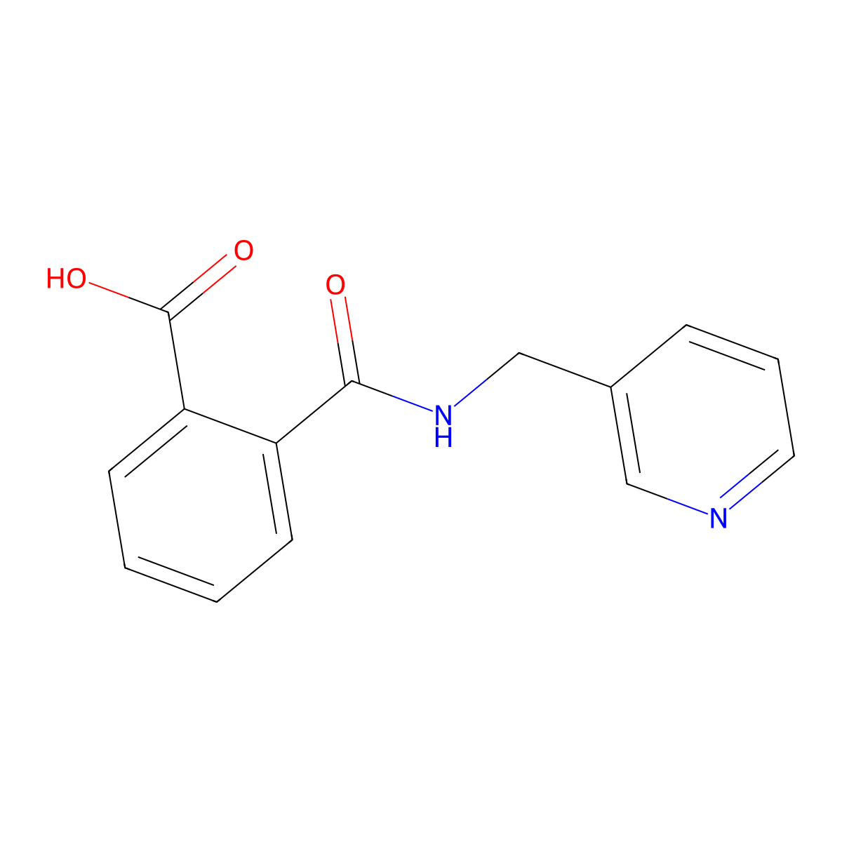 N-Pyridin-3-ylmethyl-phthalamic acid molecular structure, CAS 100872-69-3