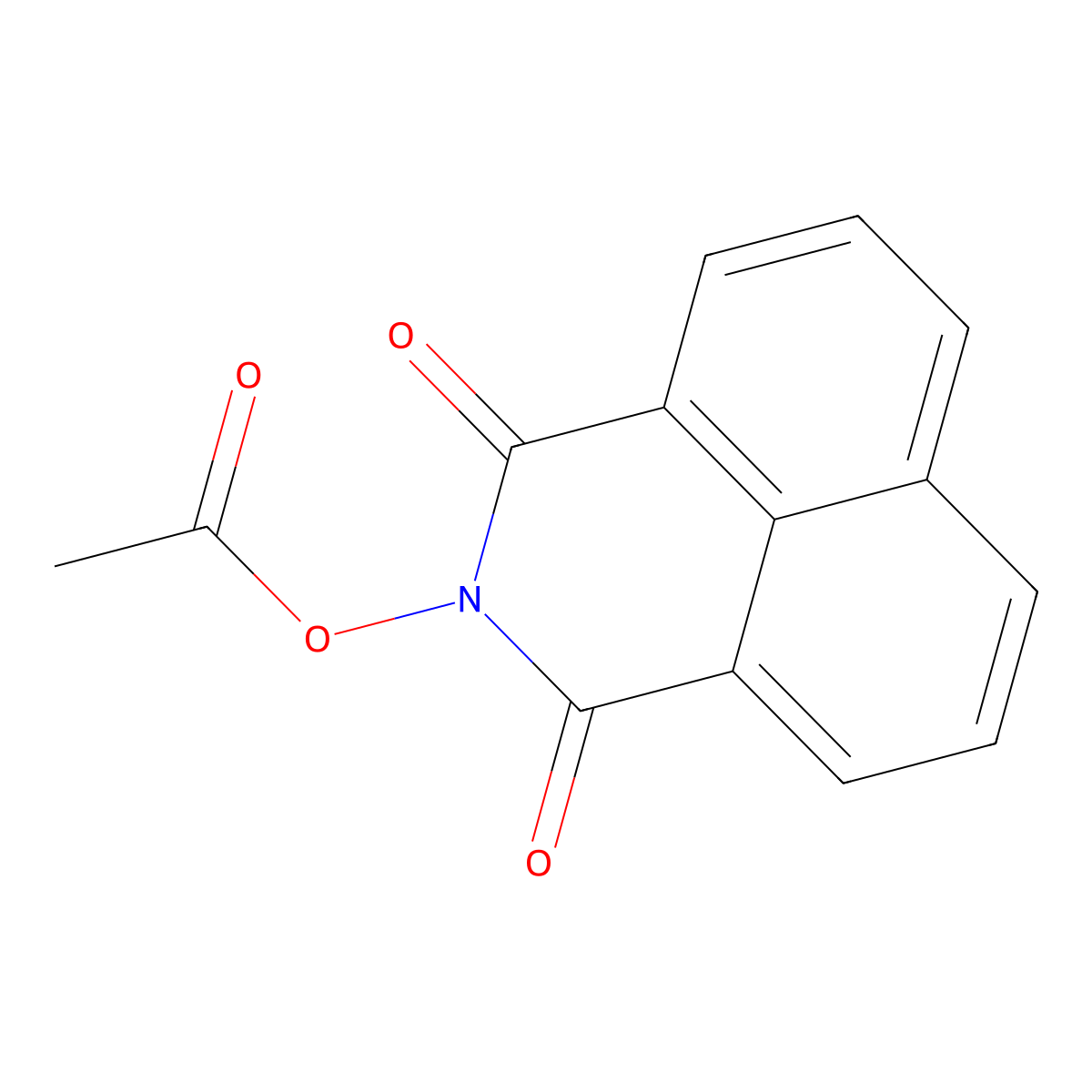 (1,3-Dioxobenzo[de]isoquinolin-2-yl) acetate molecular structure, CAS 100873-54-9