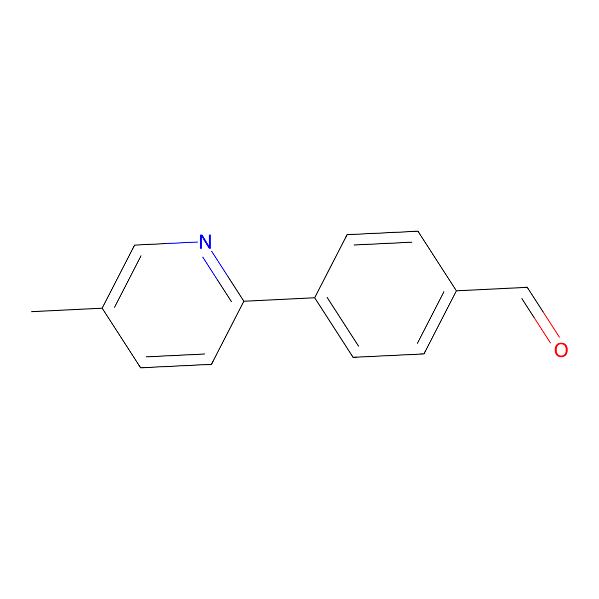 4-(5-Methylpyridin-2-yl)benzaldehyde molecular structure, CAS 1008744-15-7