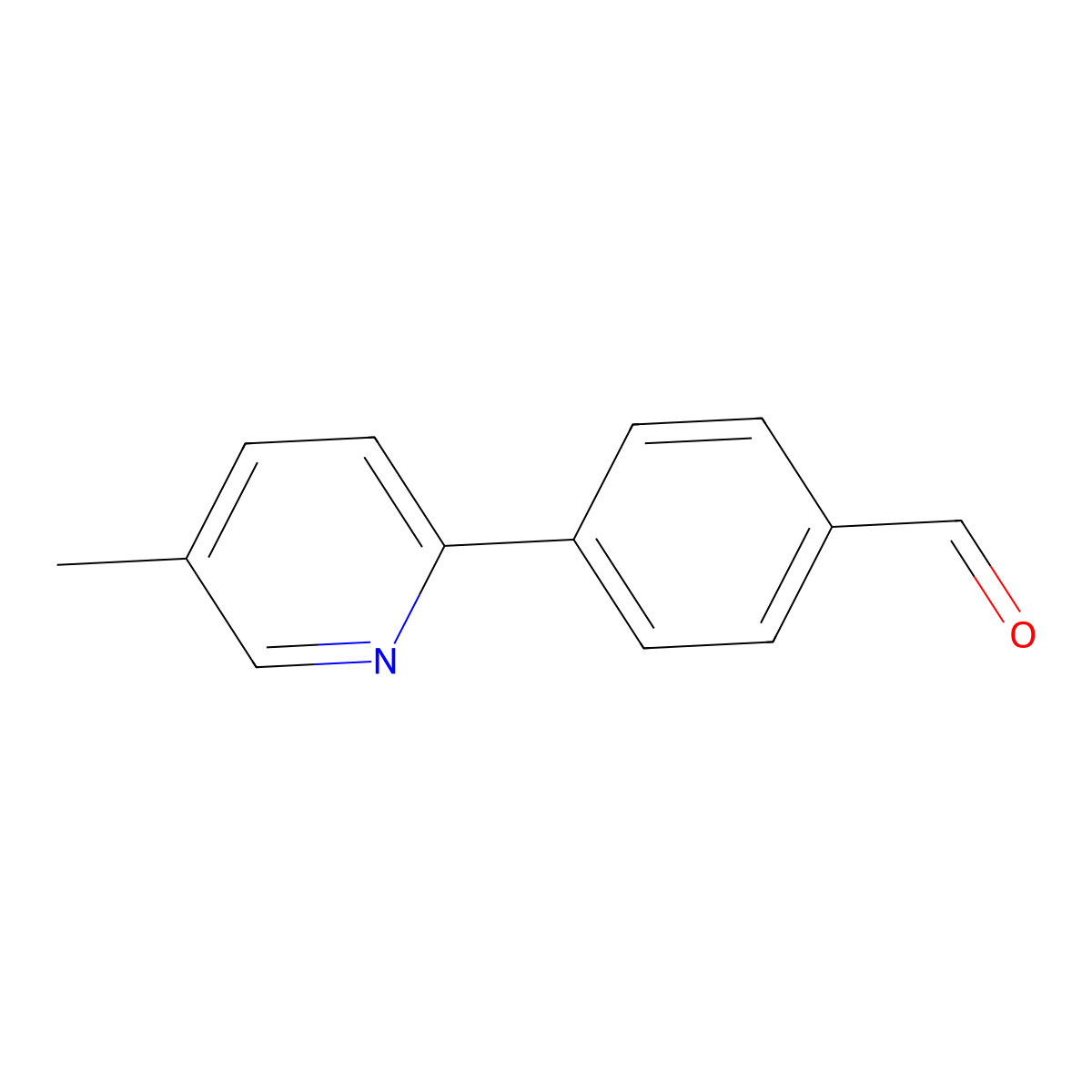 4-(5-Methylpyridin-2-yl)benzaldehyde molecular structure, CAS 1008744-15-7