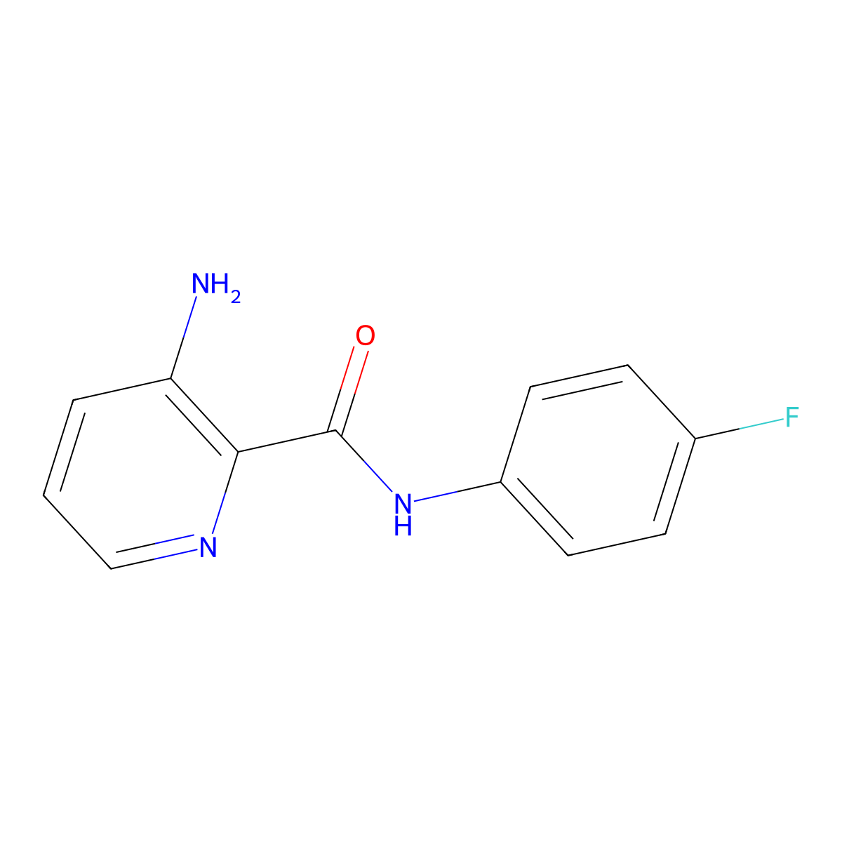 3-amino-N-(4-fluorophenyl)pyridine-2-carboxamide molecular structure, CAS 1008754-77-5