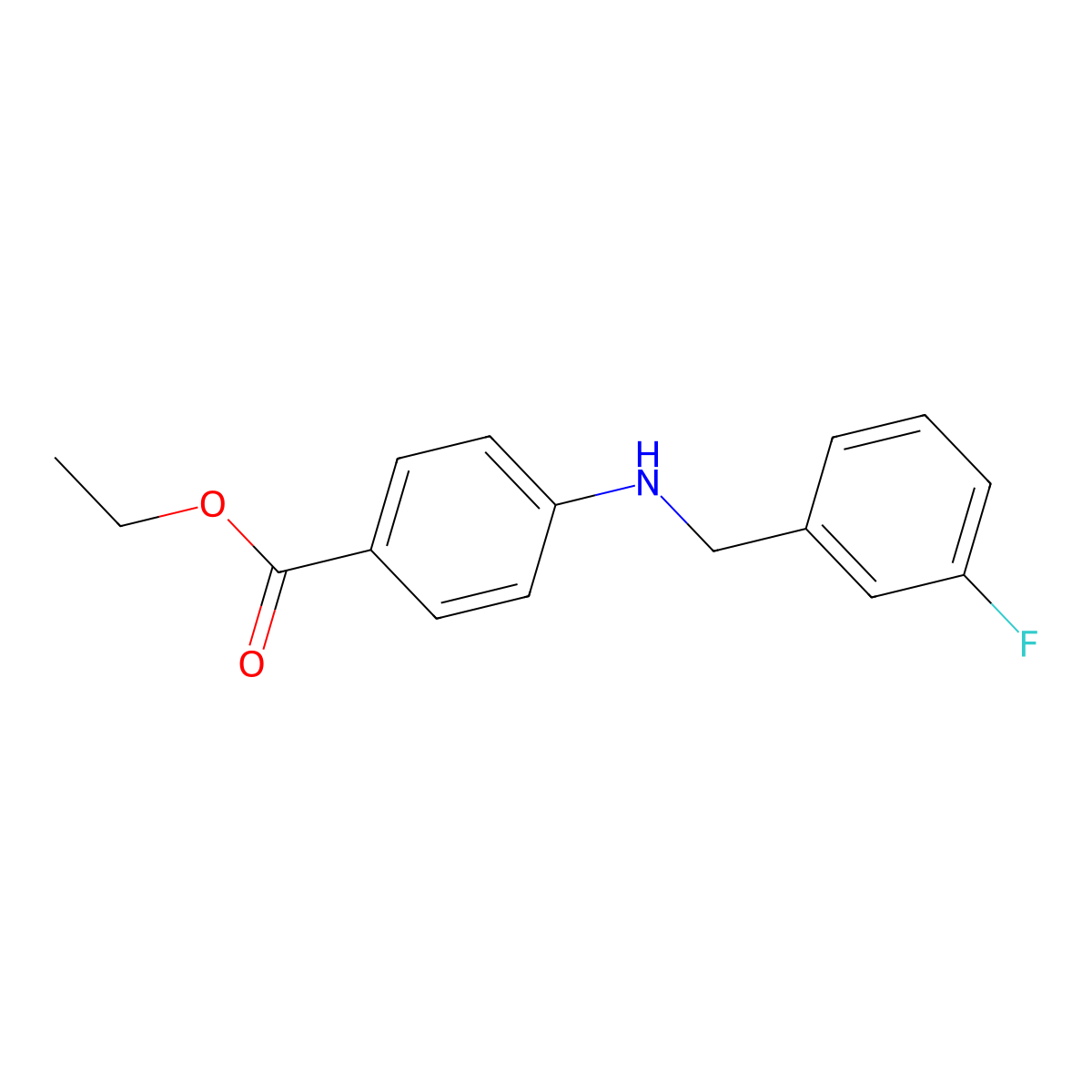 4-[(3-Fluorobenzyl)amino]benzoic acid ethyl ester molecular structure, CAS 1008774-93-3
