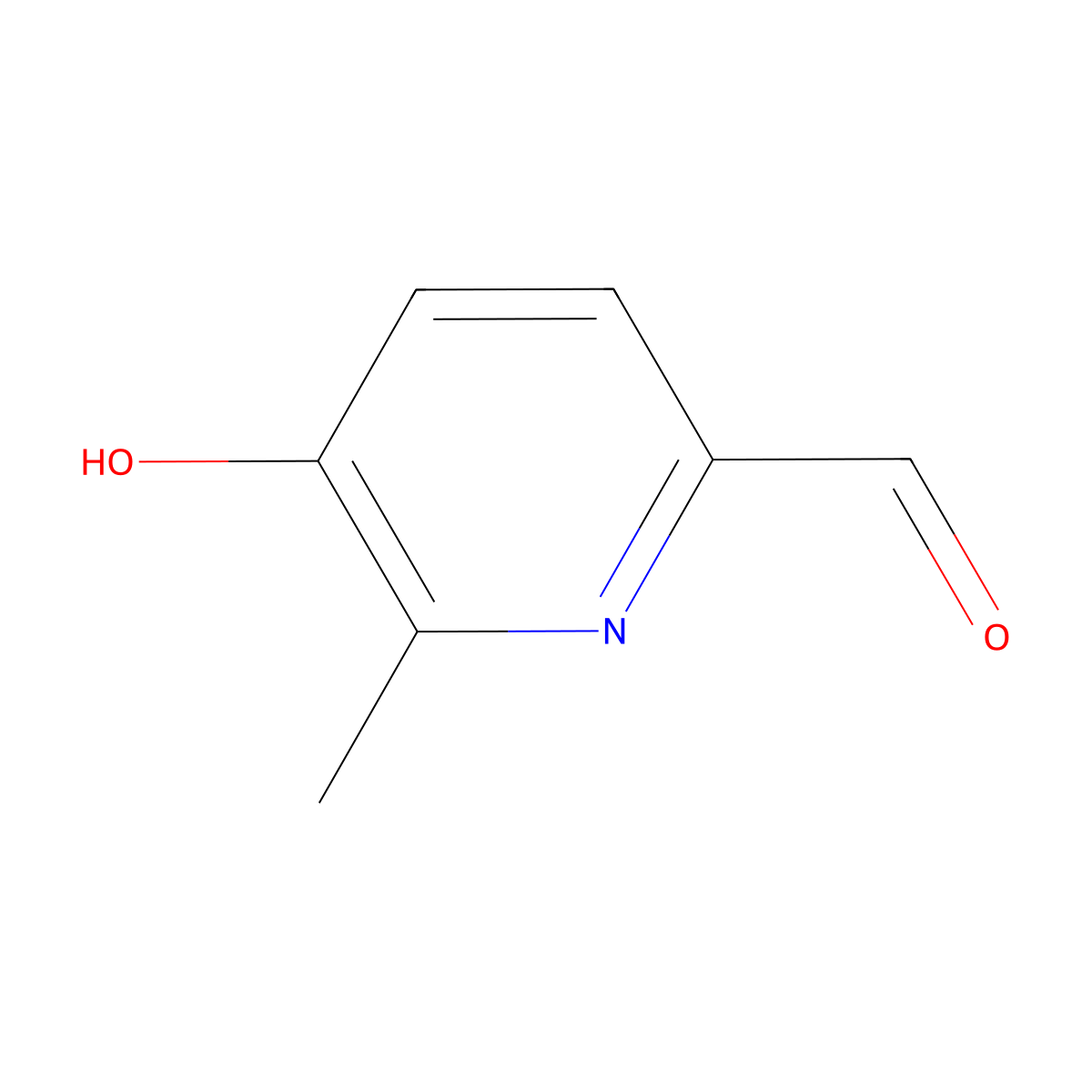 5-Hydroxy-6-methylpyridine-2-carbaldehyde molecular structure, CAS 1008777-26-1