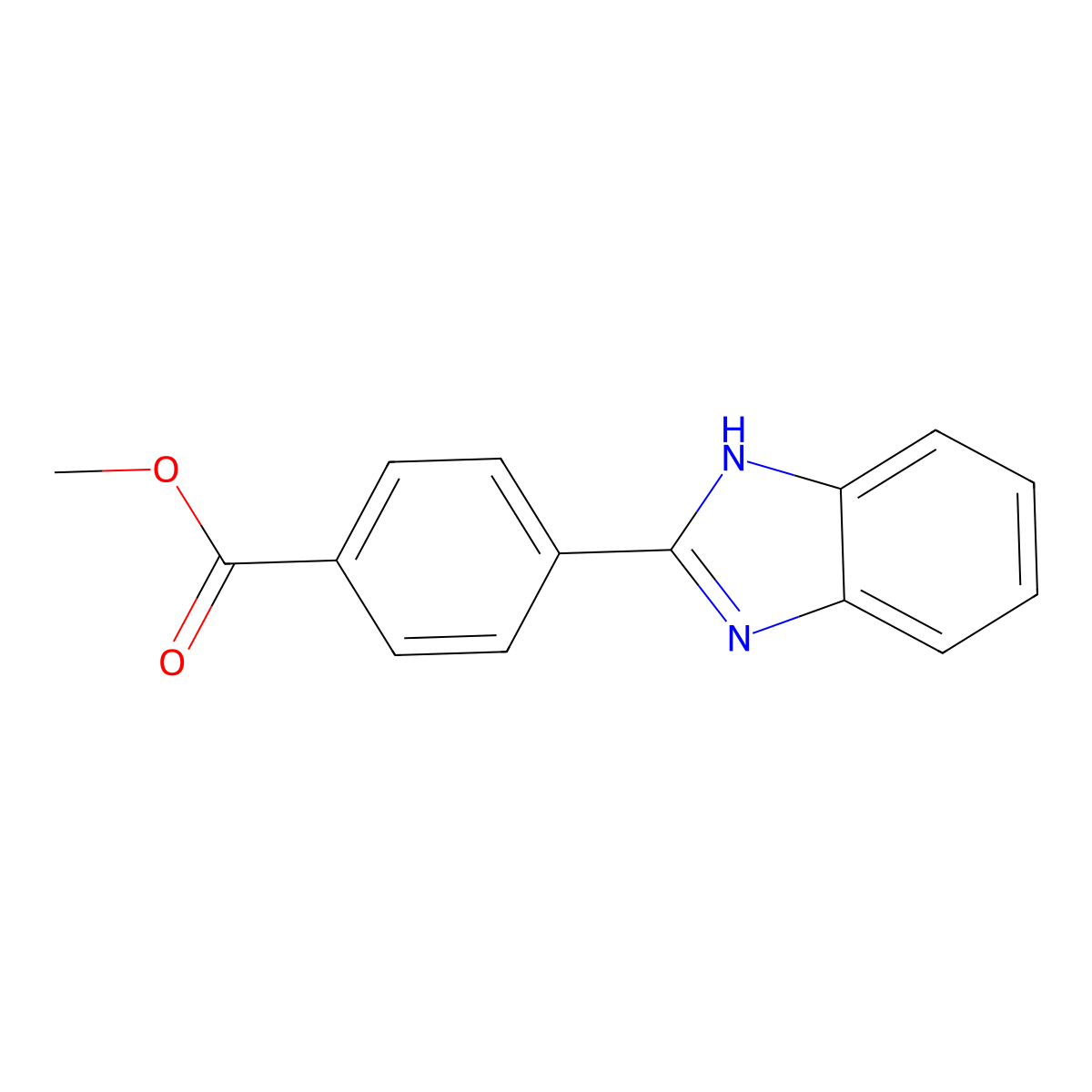 Methyl 4-(1H-benzo[d]imidazol-2-yl)benzoate molecular structure, CAS 100880-52-2