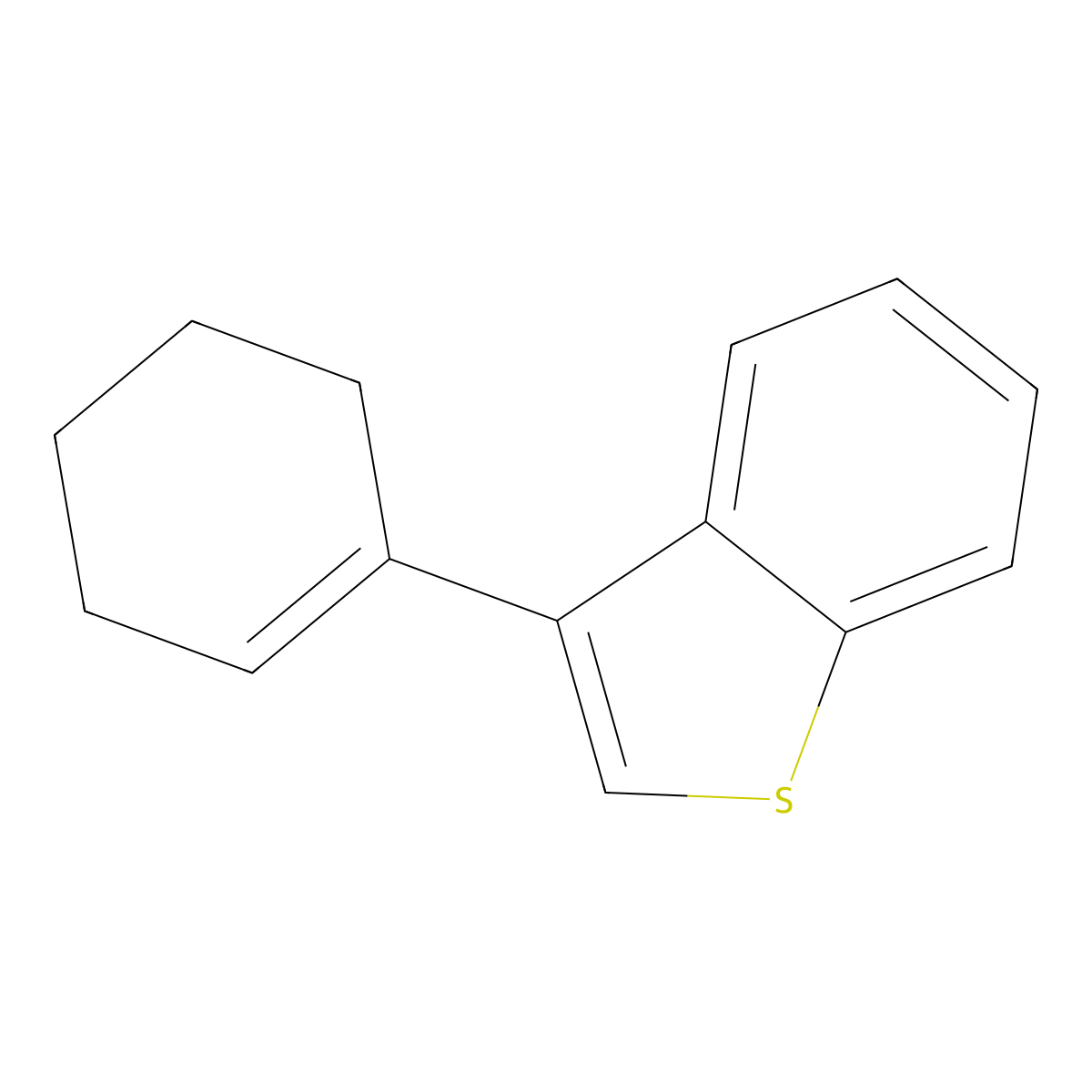 3-(Cyclohex-1-en-1-yl)-1-benzothiophene molecular structure, CAS 100887-06-7