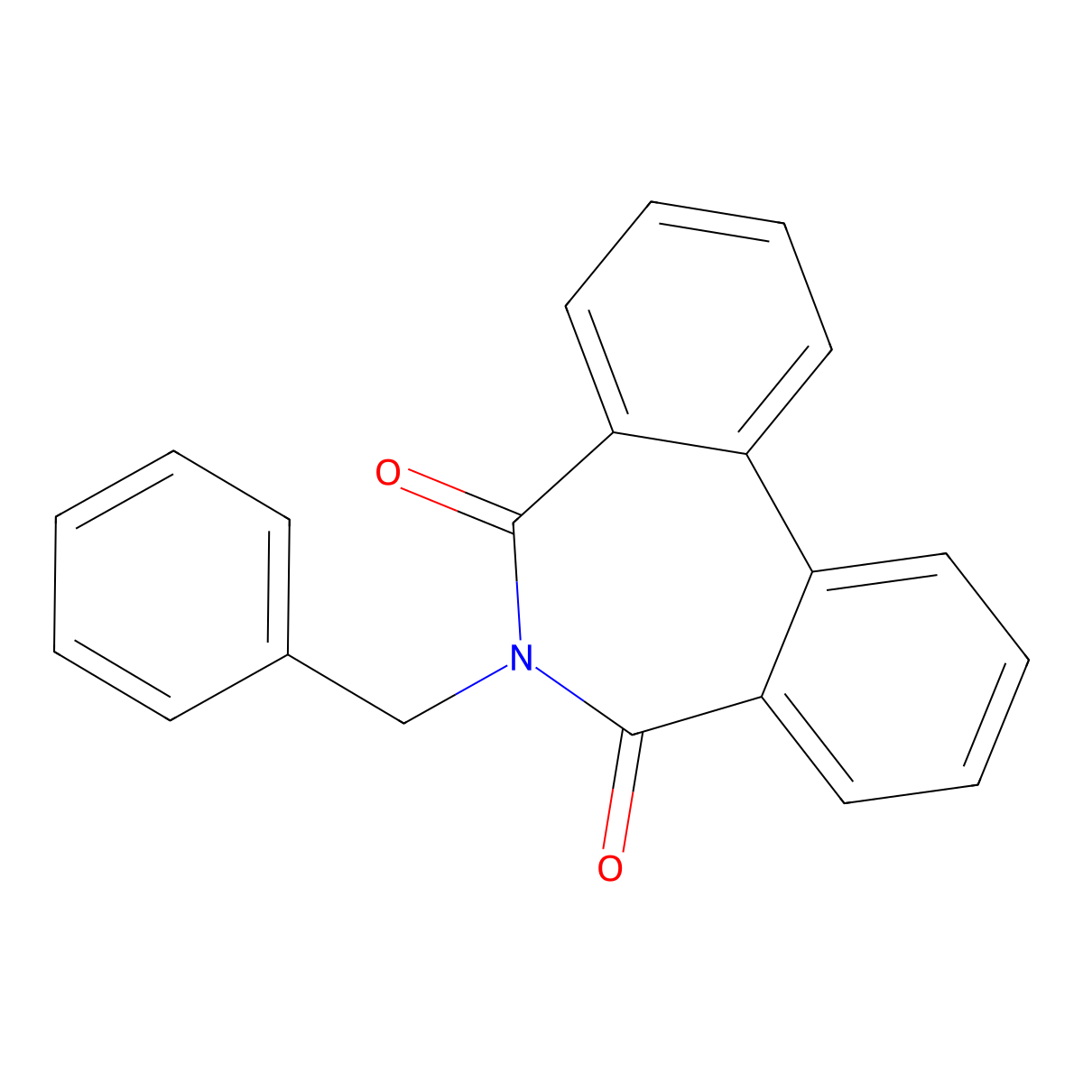 6-Benzylbenzo[d][2]benzazepine-5,7-dione molecular structure, CAS 100891-98-3