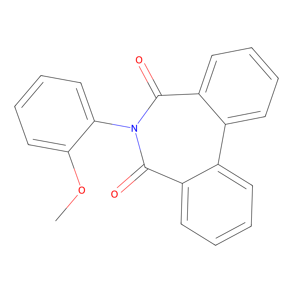 6-(2-Methoxyphenyl)benzo[d][2]benzazepine-5,7-dione molecular structure, CAS 100891-99-4