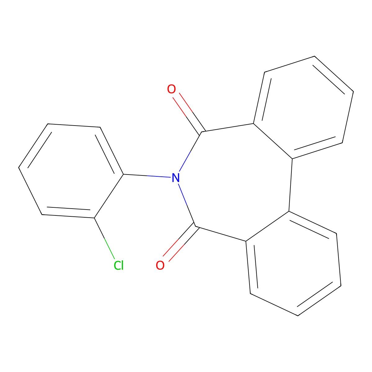 6-(2-Chlorophenyl)benzo[d][2]benzazepine-5,7-dione molecular structure, CAS 100892-05-5