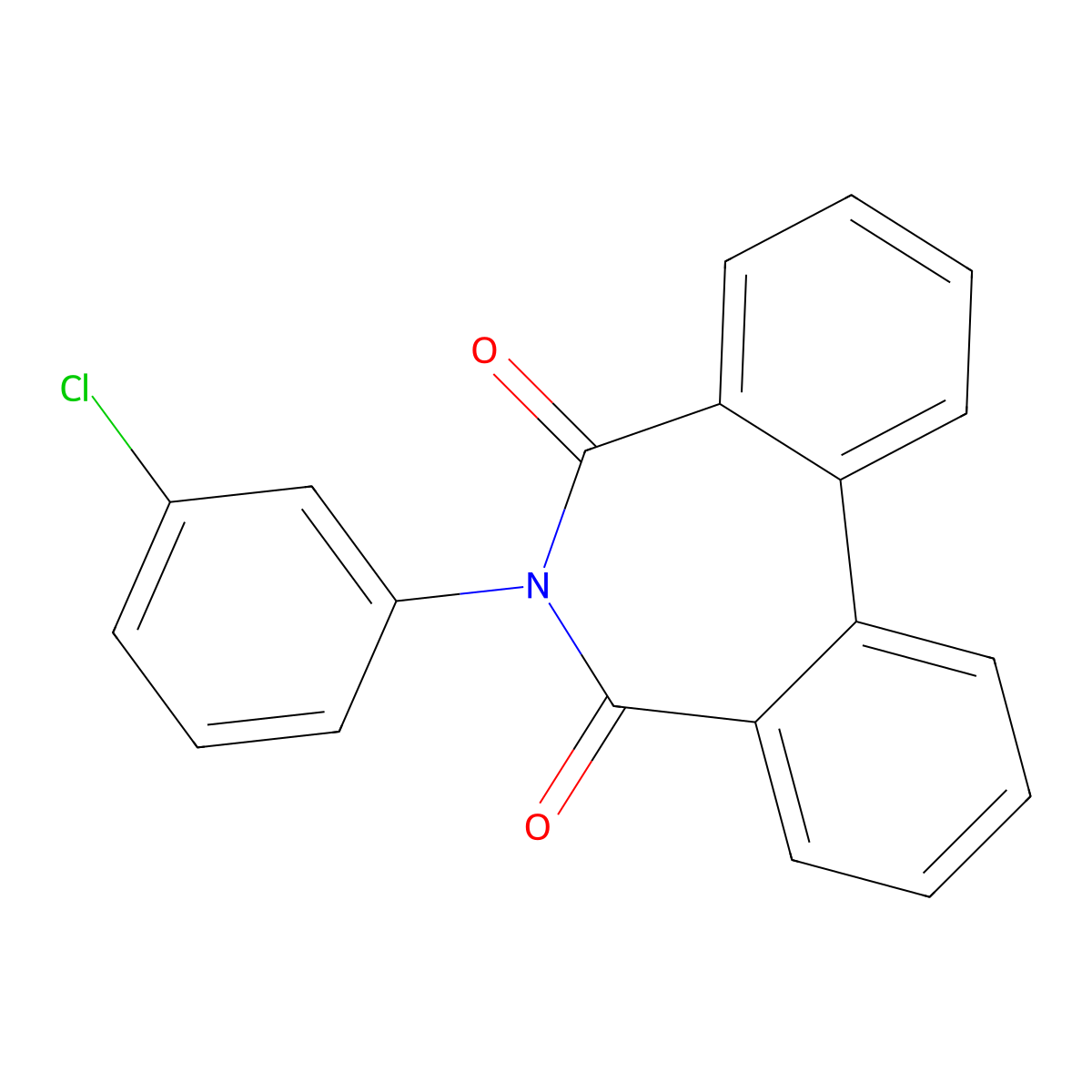 6-(3-Chlorophenyl)benzo[d][2]benzazepine-5,7-dione molecular structure, CAS 100892-06-6