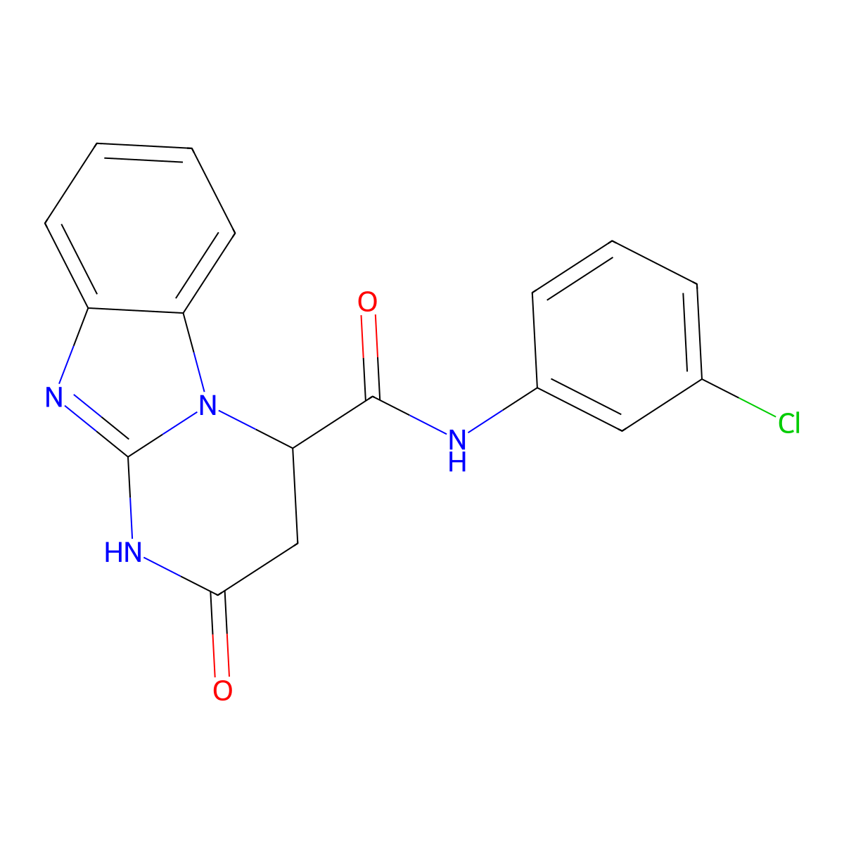N-(3-chlorophenyl)-2-oxo-1,2,3,4-tetrahydropyrimido[1,2-a]benzimidazole-4-carboxamide molecular structure, CAS 1008924-84-2