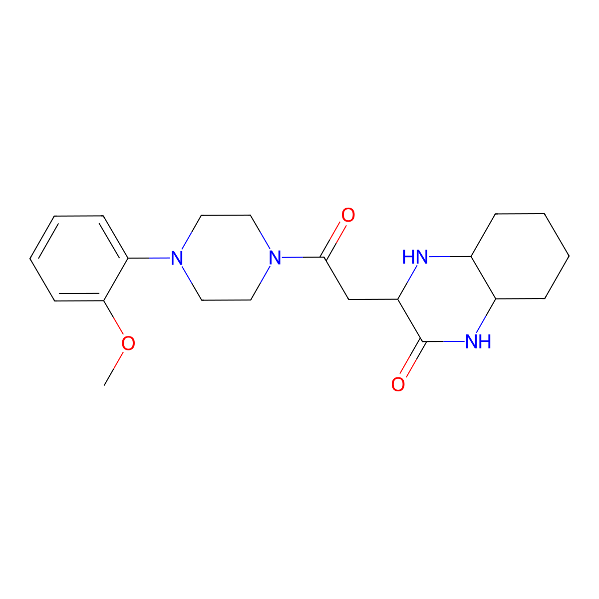 3-{2-[4-(2-methoxyphenyl)piperazin-1-yl]-2-oxoethyl}octahydroquinoxalin-2(1H)-one molecular structure, CAS 1008936-58-0