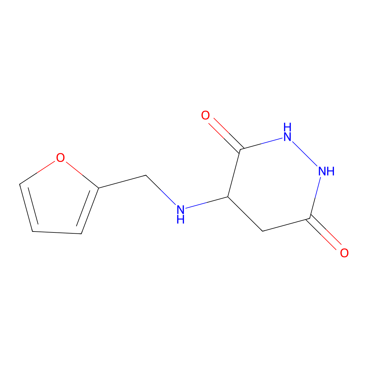 4-(Furan-2-ylmethylamino)diazinane-3,6-dione molecular structure, CAS 1008951-10-7