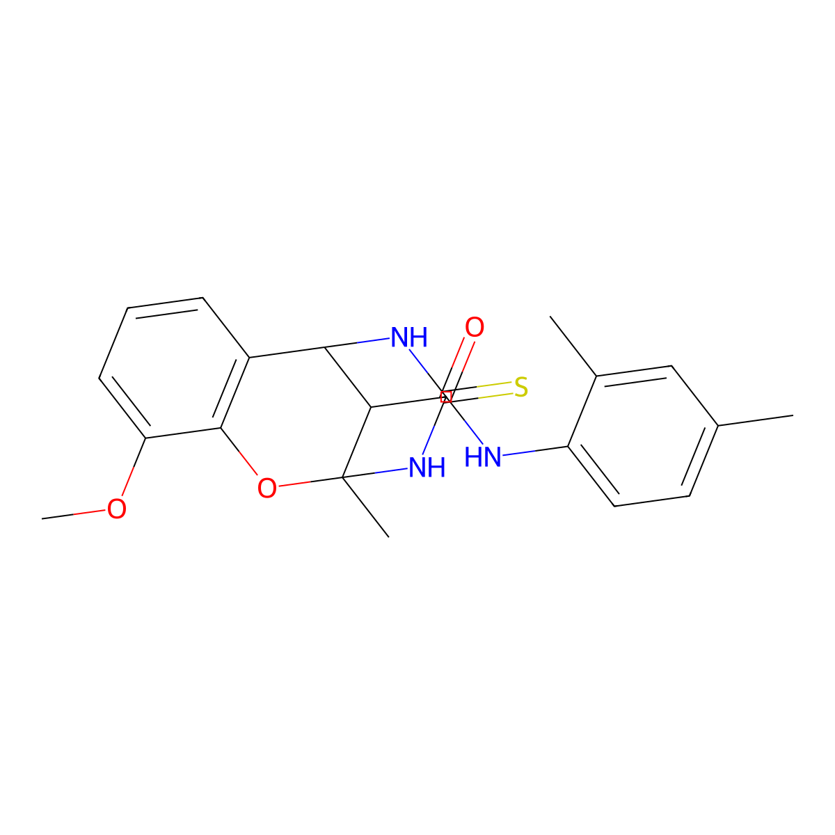 N-(2,4-dimethylphenyl)-10-methoxy-2-methyl-4-thioxo-3,4,5,6-tetrahydro-2H-2,6-methano-1,3,5-benzoxadiazocine-11-carboxamide molecular structure, CAS 1008966-06-0