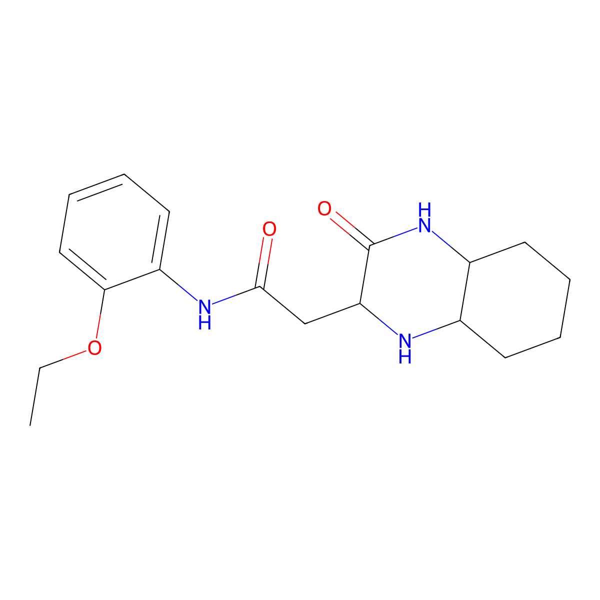 N-(2-ethoxyphenyl)-2-(3-oxodecahydro-2-quinoxalinyl)acetamide molecular structure, CAS 1008970-71-5
