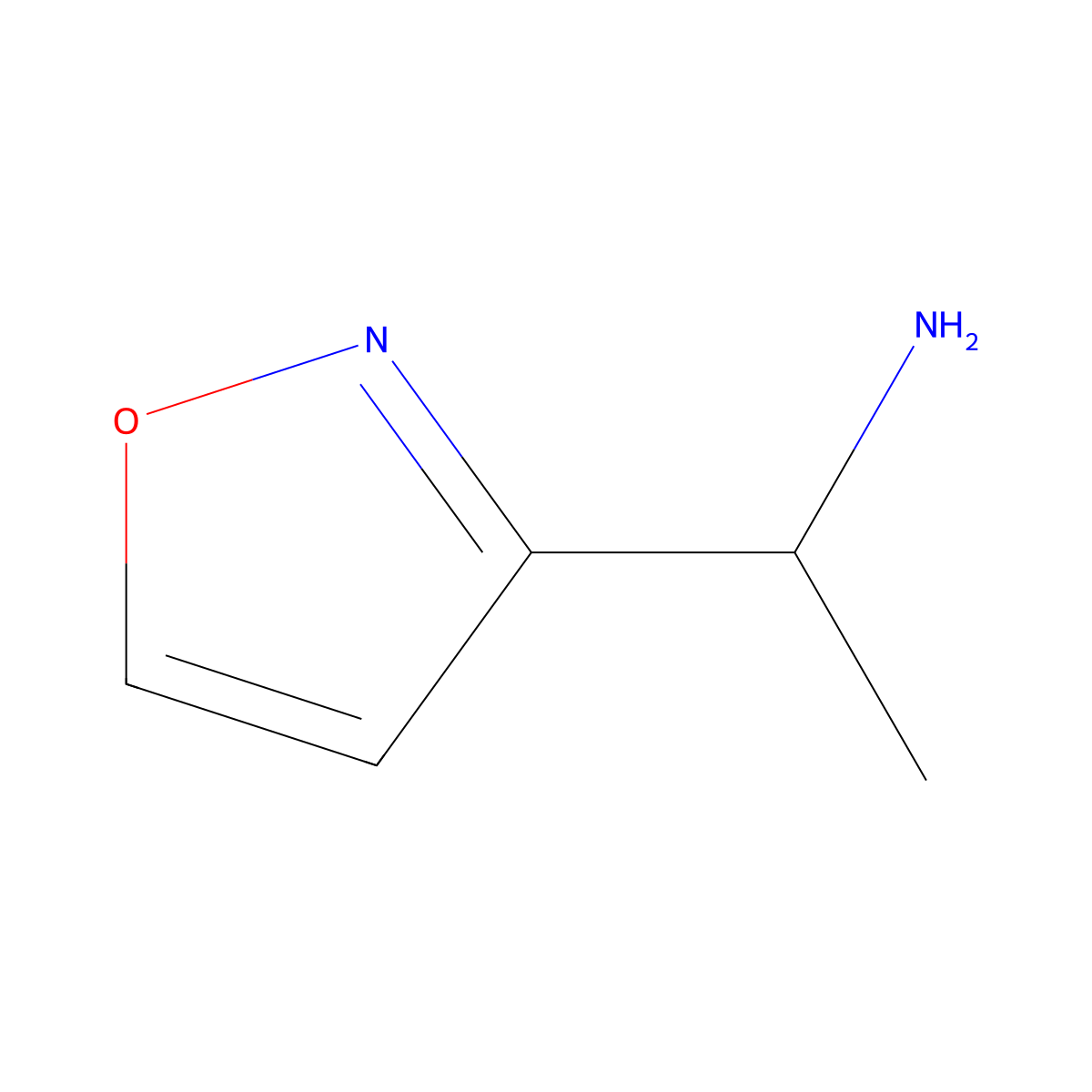1-(1,2-Oxazol-3-yl)ethan-1-amine molecular structure, CAS 1008985-14-5