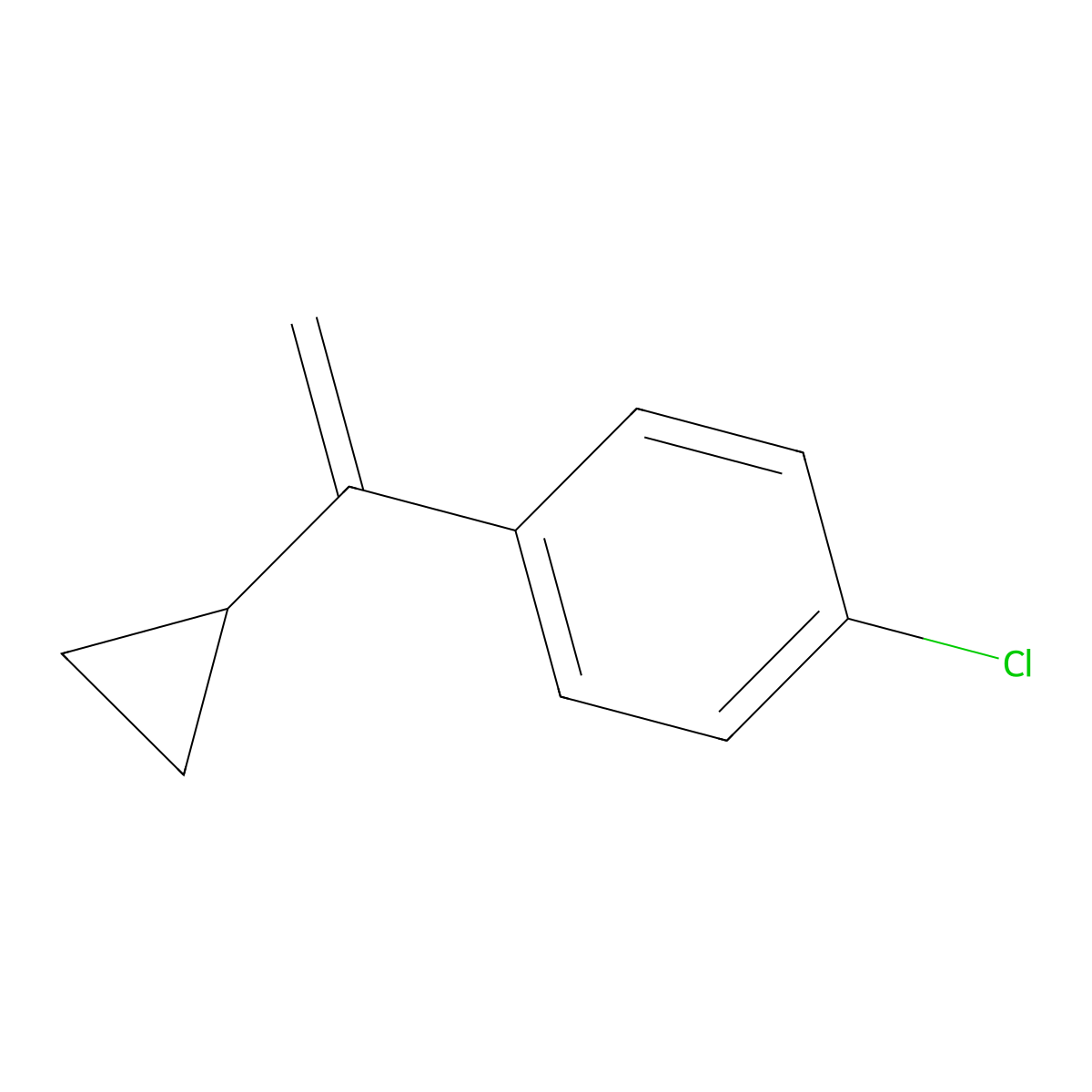 1-Chloro-4-(1-cyclopropylvinyl)benzene molecular structure, CAS 1009-33-2