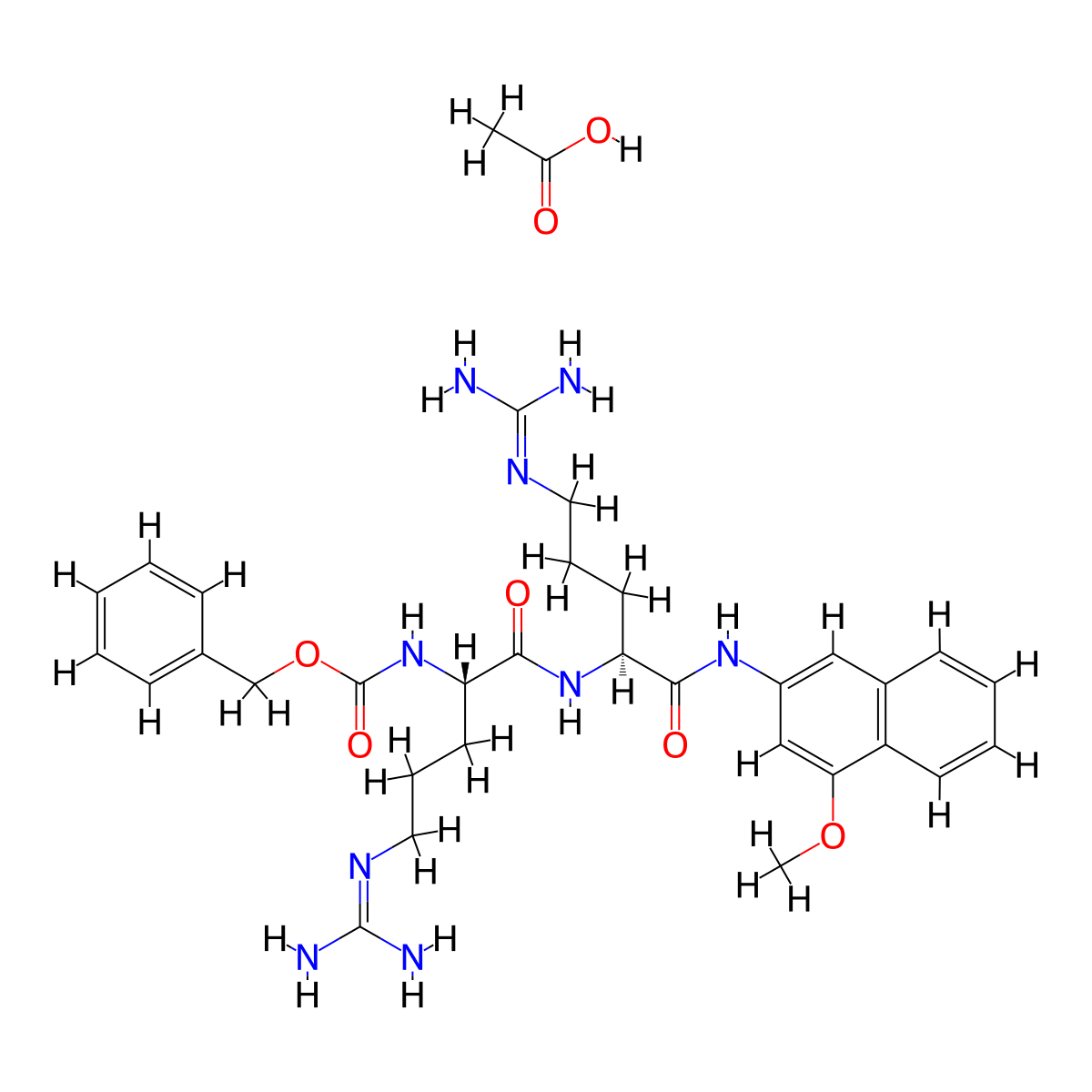 NA-Cbz-arg-arg 4-methoxy-B-naphthylamide molecular structure, CAS 100900-19-4