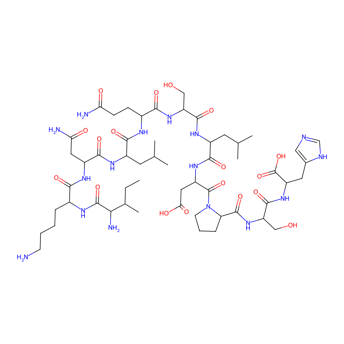 Cholecystokinin (10-20) molecular structure, CAS 100900-23-0