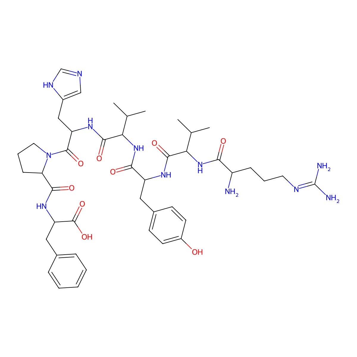 (Val4)-angiotensin III molecular structure, CAS 100900-28-5
