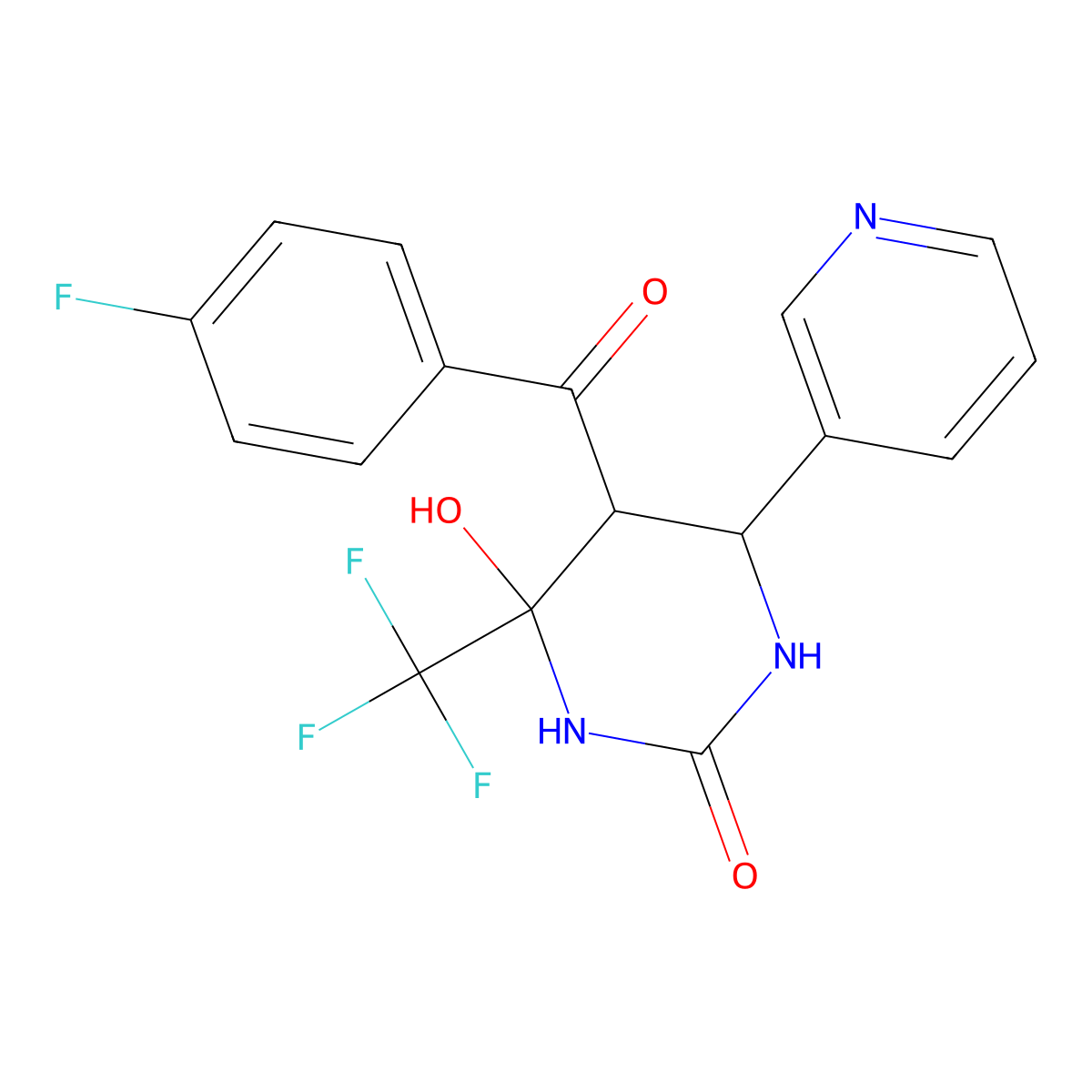 C17H13F4N3O3 molecular structure, CAS 1009012-19-4