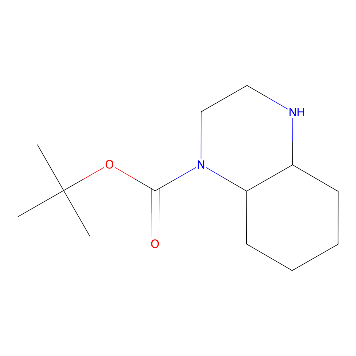 (4AR,8AR)-Tert-butyl octahydroquinoxaline-1(2H)-carboxylate molecular structure, CAS 1009075-46-0