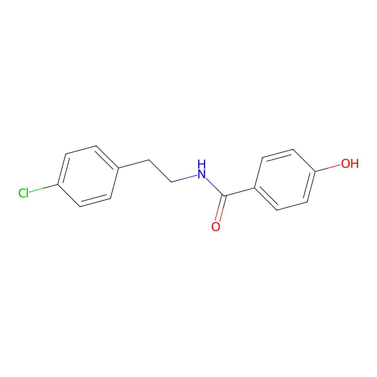 N-(4-chlorophenethyl)-4-hydroxybenzamide molecular structure, CAS 1009102-40-2