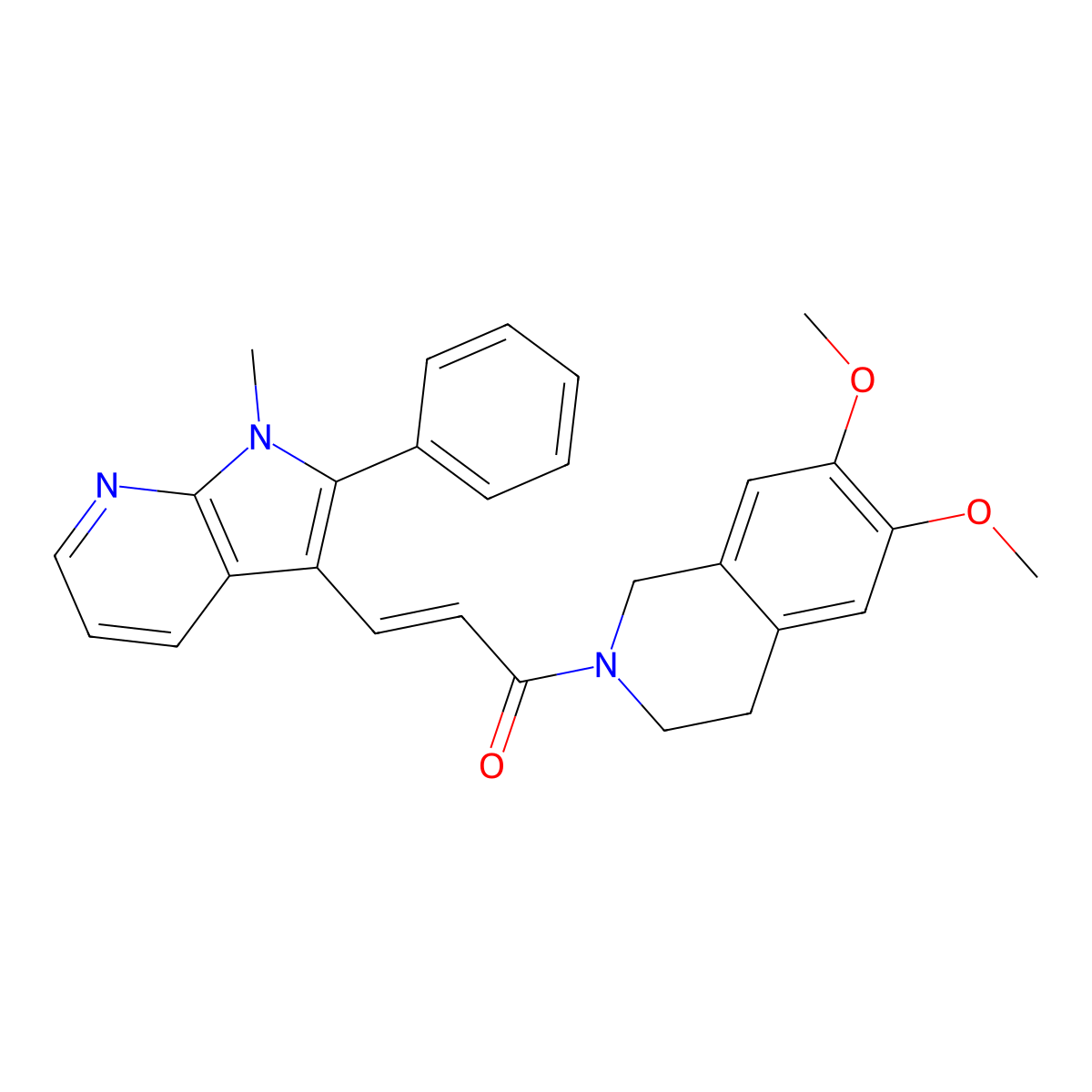 SIS3 free base molecular structure, CAS 1009104-85-1