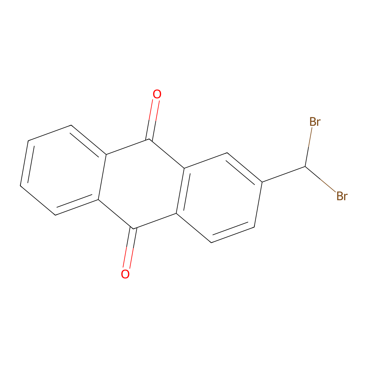 2-(Dibromomethyl)anthra-9,10-quinone molecular structure, CAS 100914-11-2