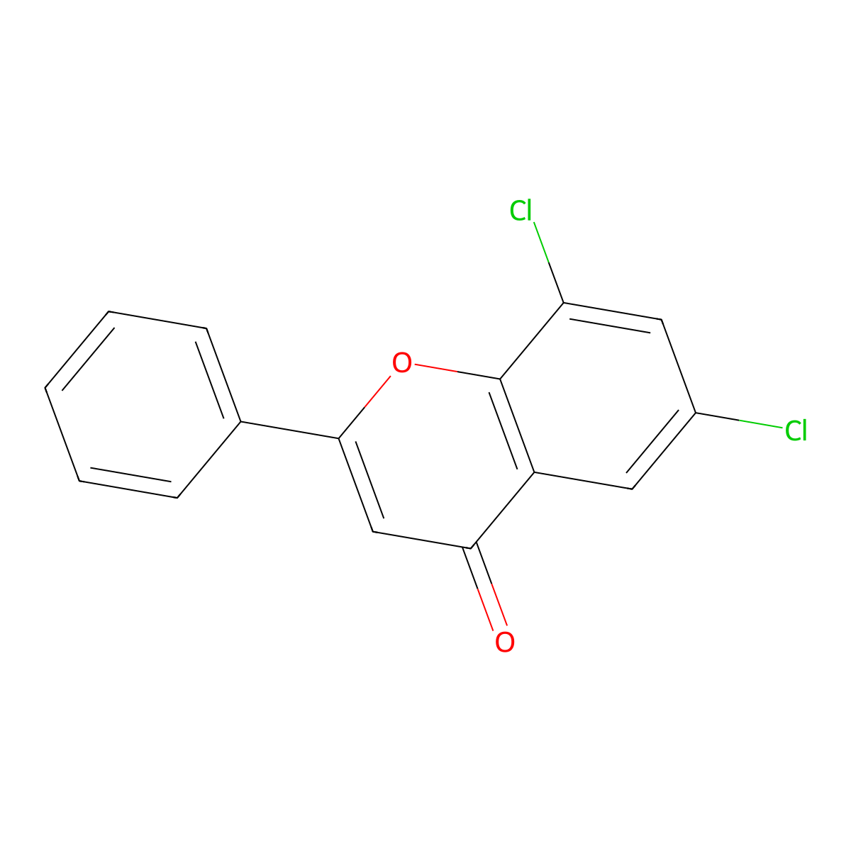 6,8-Dichloroflavone molecular structure, CAS 100914-20-3