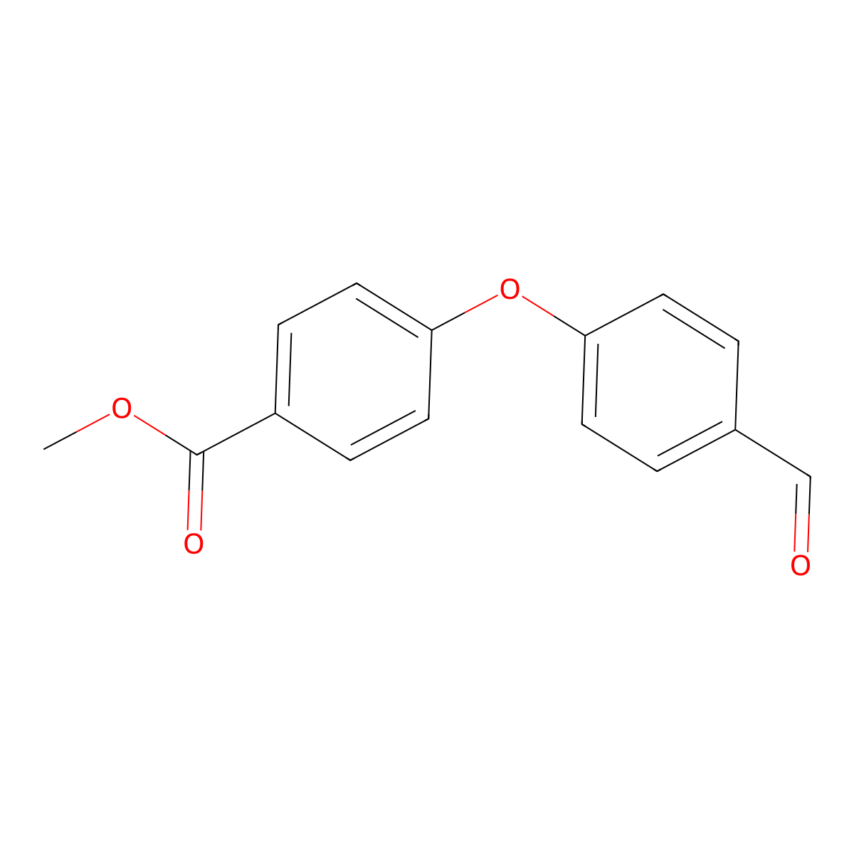 Methyl 4-(4-formylphenoxy)benzoate molecular structure, CAS 100915-02-4