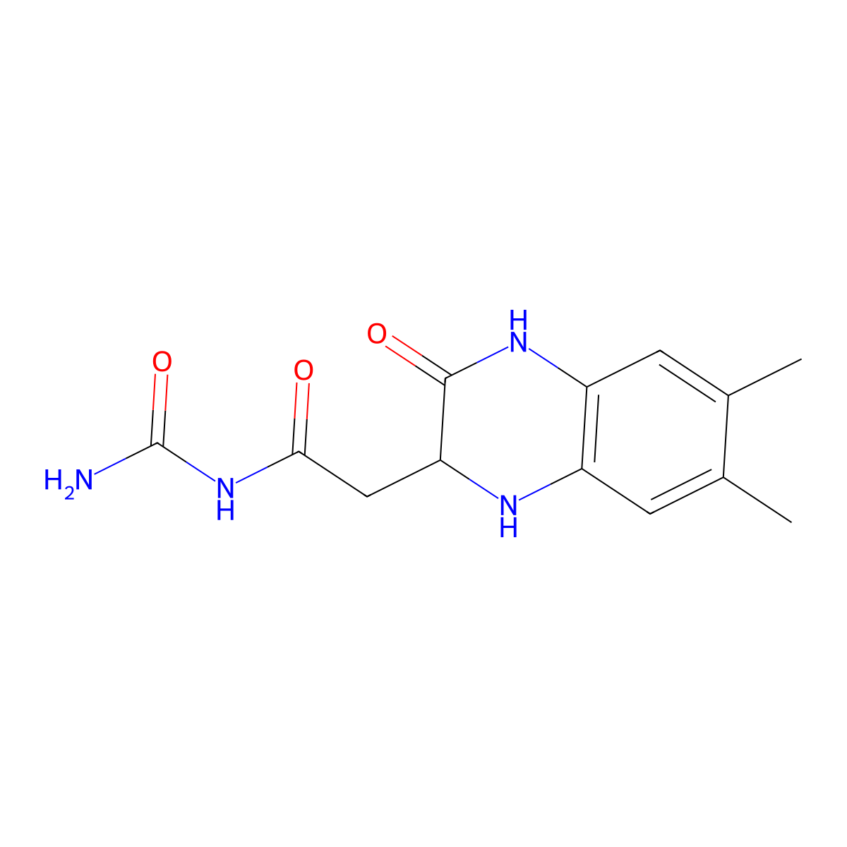 N-carbamoyl-2-(6,7-dimethyl-3-oxo-1,2,3,4-tetrahydroquinoxalin-2-yl)acetamide molecular structure, CAS 1009197-64-1