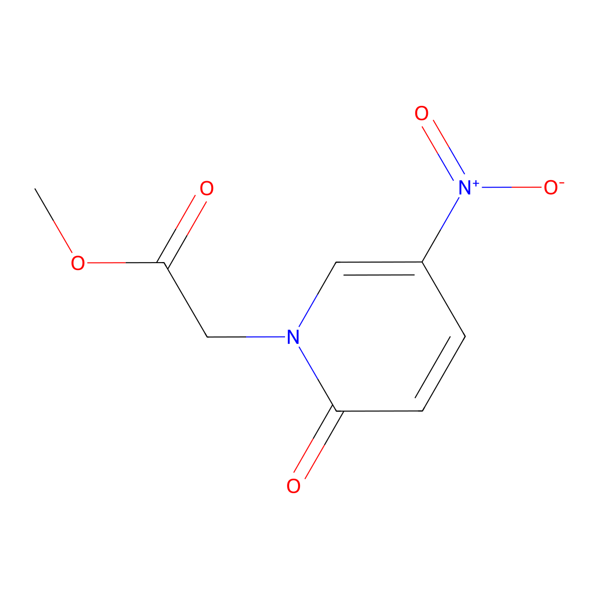 Methyl 2-(5-nitro-2-oxopyridin-1(2H)-yl)acetate molecular structure, CAS 1009204-58-3