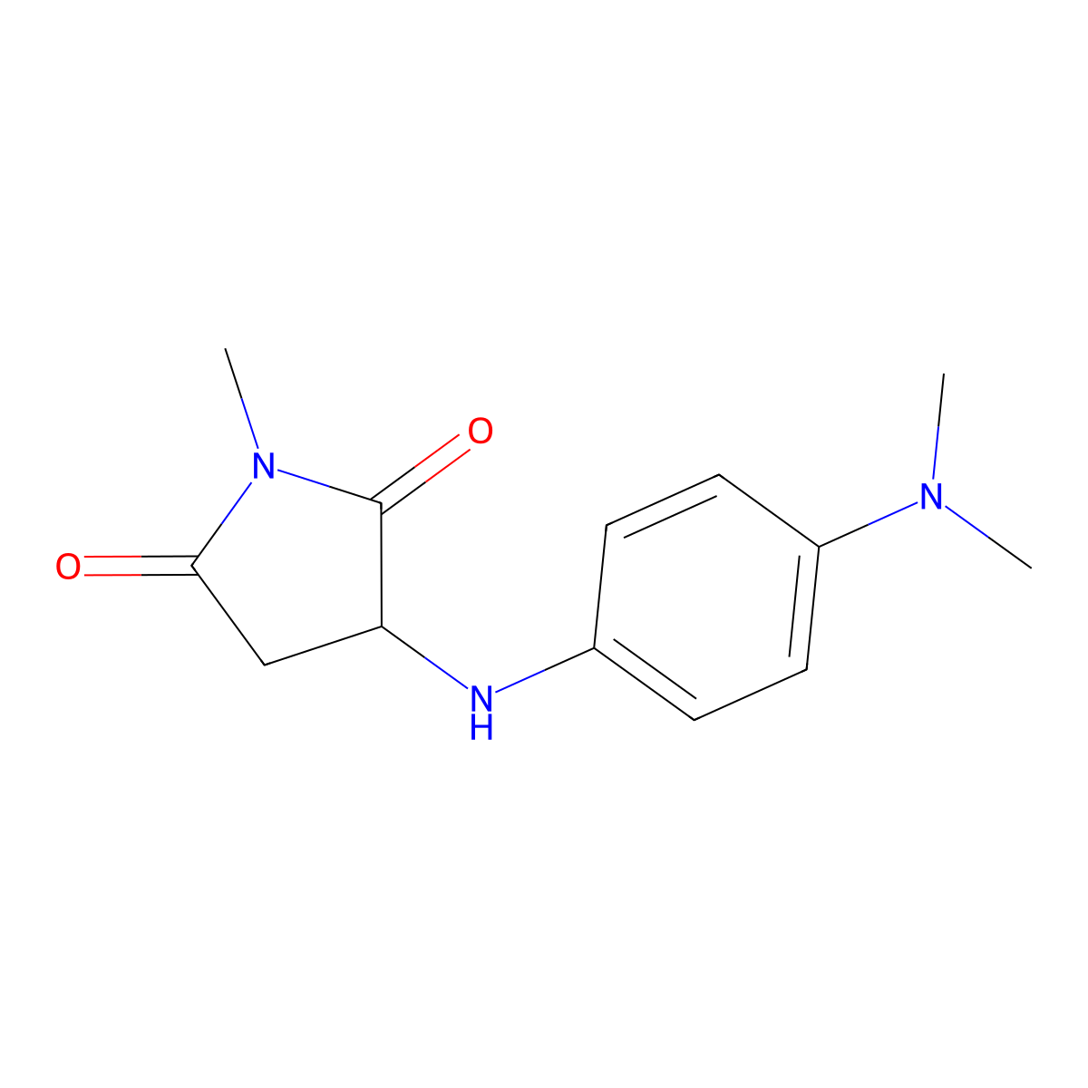 3-((4-(Dimethylamino)phenyl)amino)-1-methylpyrrolidine-2,5-dione molecular structure, CAS 1009234-80-3