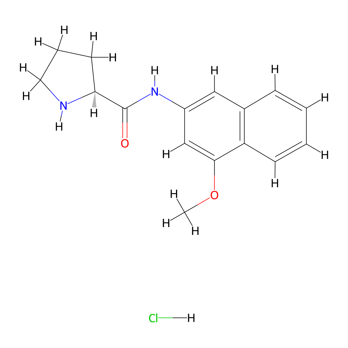 H-Pro-4M-betana hcl molecular structure, CAS 100930-07-2