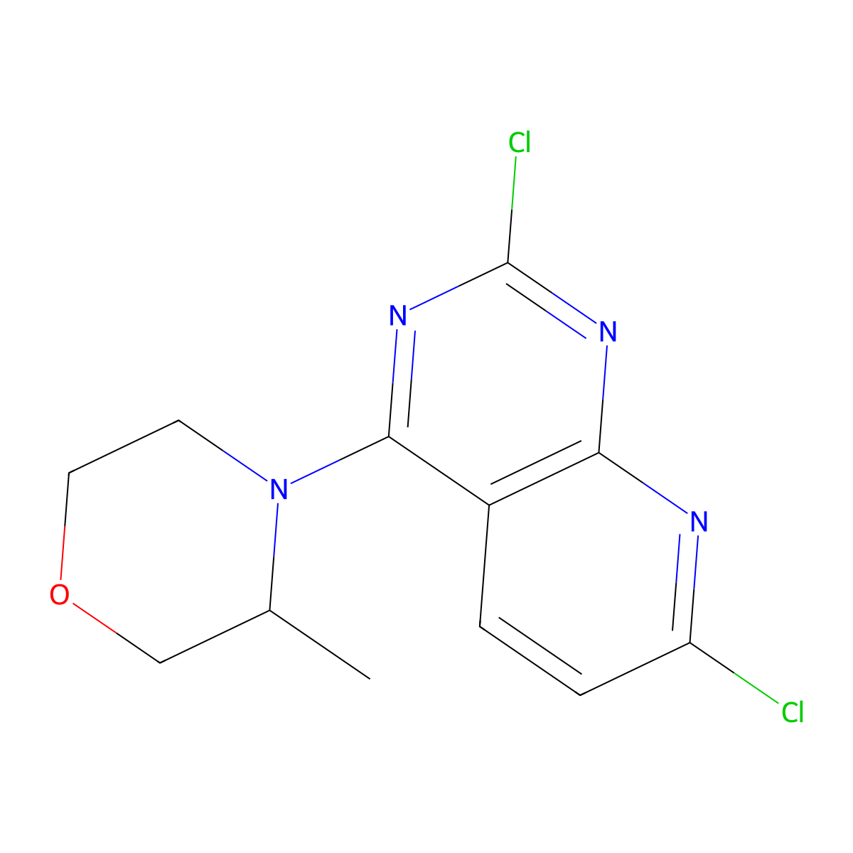 (S)-4-(2,7-dichloropyrido[2,3-d]pyrimidin-4-yl)-3-methylmorpholine molecular structure, CAS 1009303-42-7
