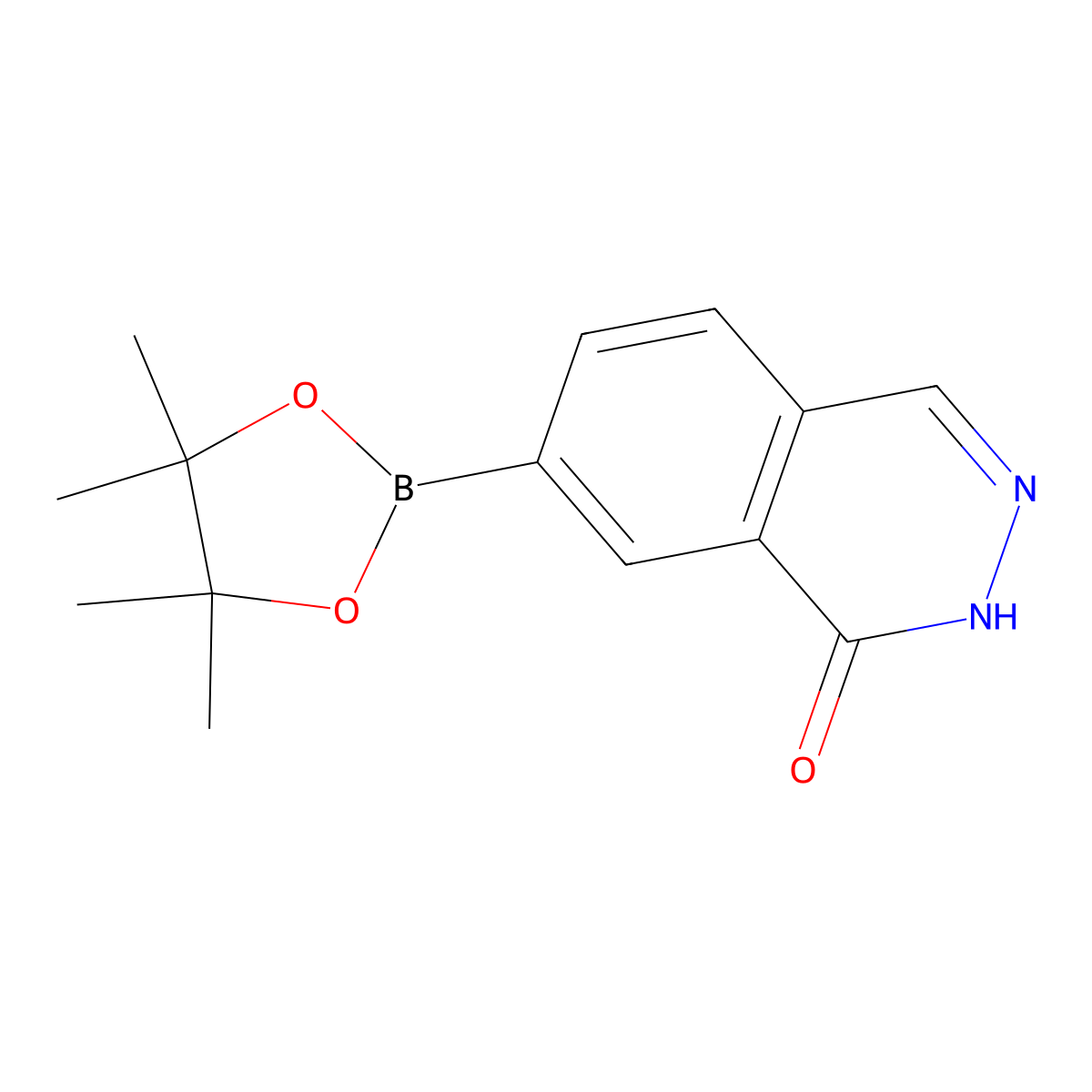7-(4,4,5,5-Tetramethyl-1,3,2-dioxaborolan-2-YL)phthalazin-1(2H)-one molecular structure, CAS 1009303-60-9