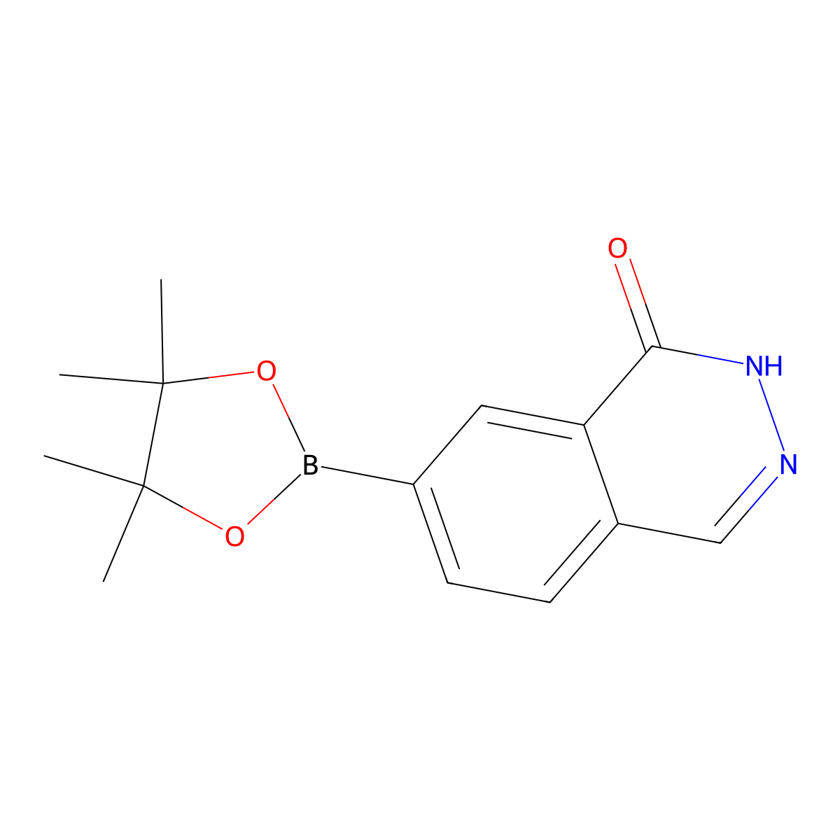 7-(4,4,5,5-Tetramethyl-1,3,2-dioxaborolan-2-YL)phthalazin-1(2H)-one molecular structure, CAS 1009303-60-9