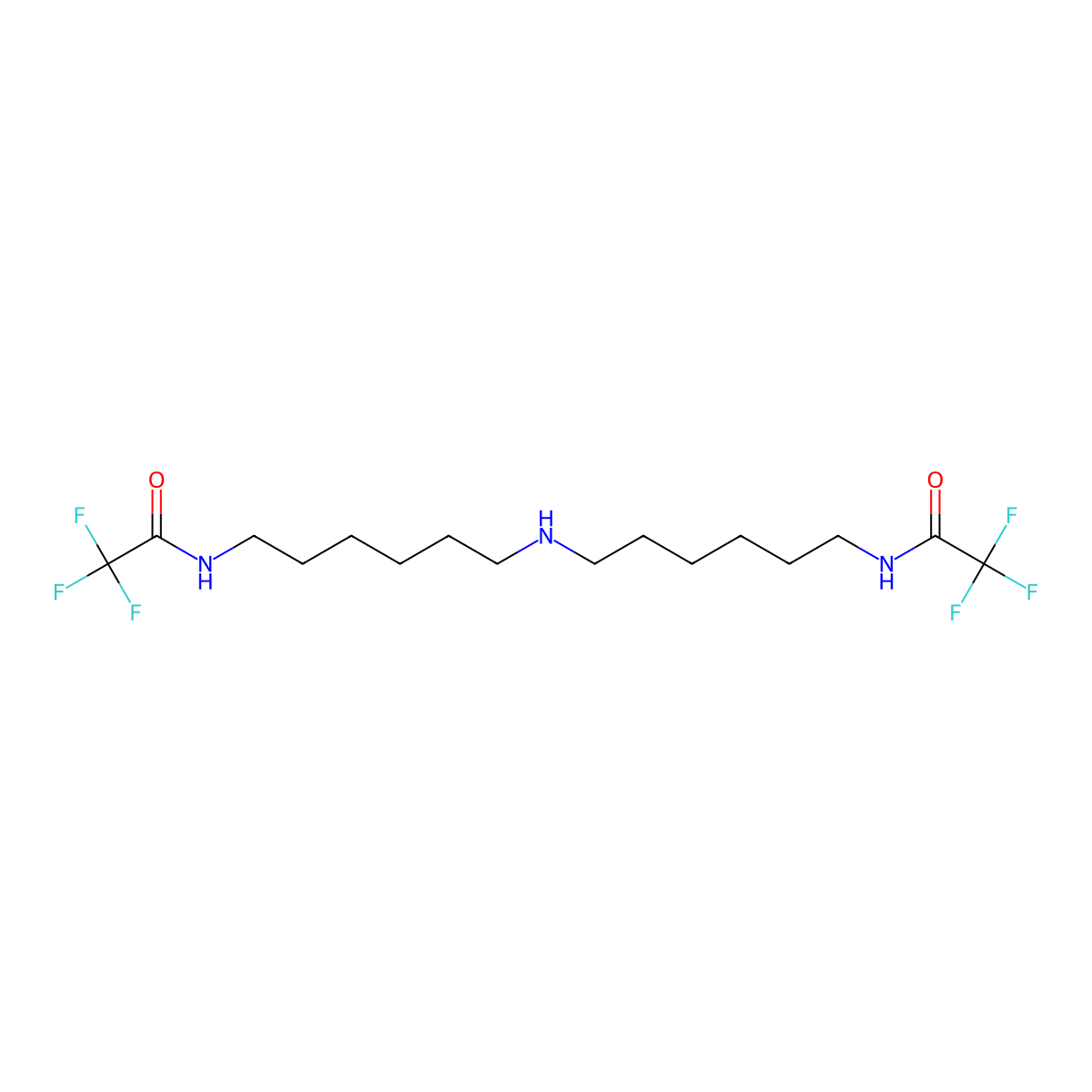 Bis(trifluoroacetamidohexyl)amine molecular structure, CAS 1009310-84-2