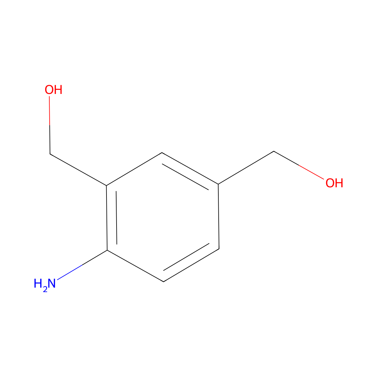 [4-Amino-3-(hydroxymethyl)phenyl]methanol molecular structure, CAS 1009314-88-8