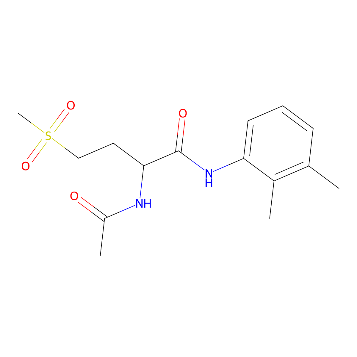 2-acetamido-N-(2,3-dimethylphenyl)-4-(methylsulfonyl)butanamide molecular structure, CAS 1009317-94-5