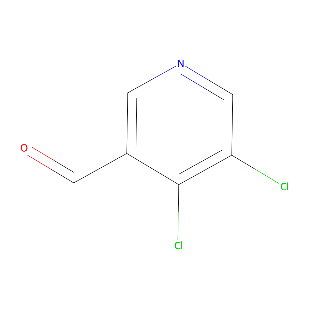 4,5-Dichloropyridine-3-carbaldehyde molecular structure, CAS 1009334-04-6