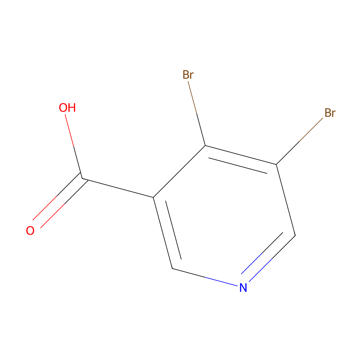 4,5-Dibromonicotinic acid molecular structure, CAS 1009334-28-4