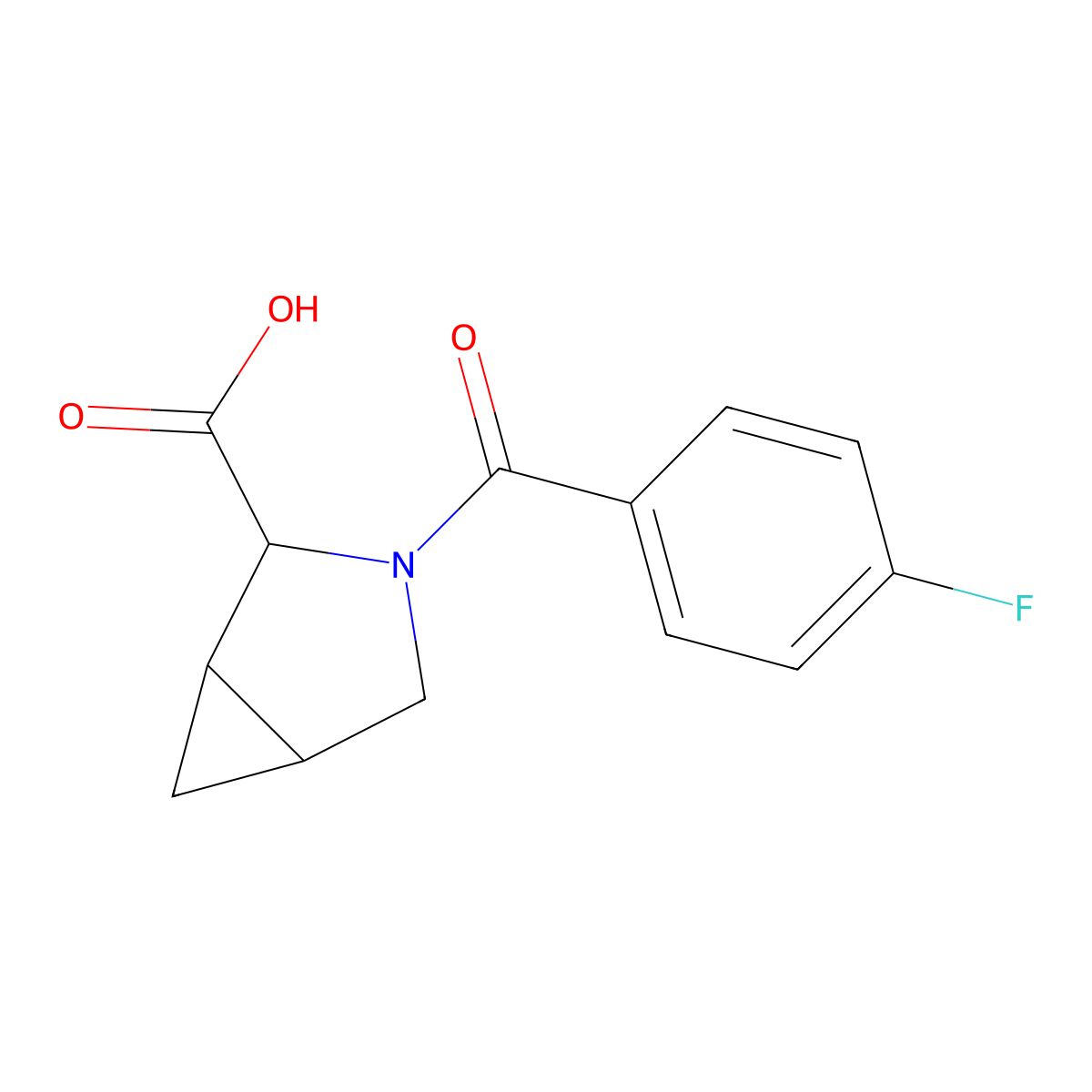 3-(4-fluorobenzoyl)-3-azabicyclo[3.1.0]hexane-2-carboxylic Acid molecular structure, CAS 1009353-30-3