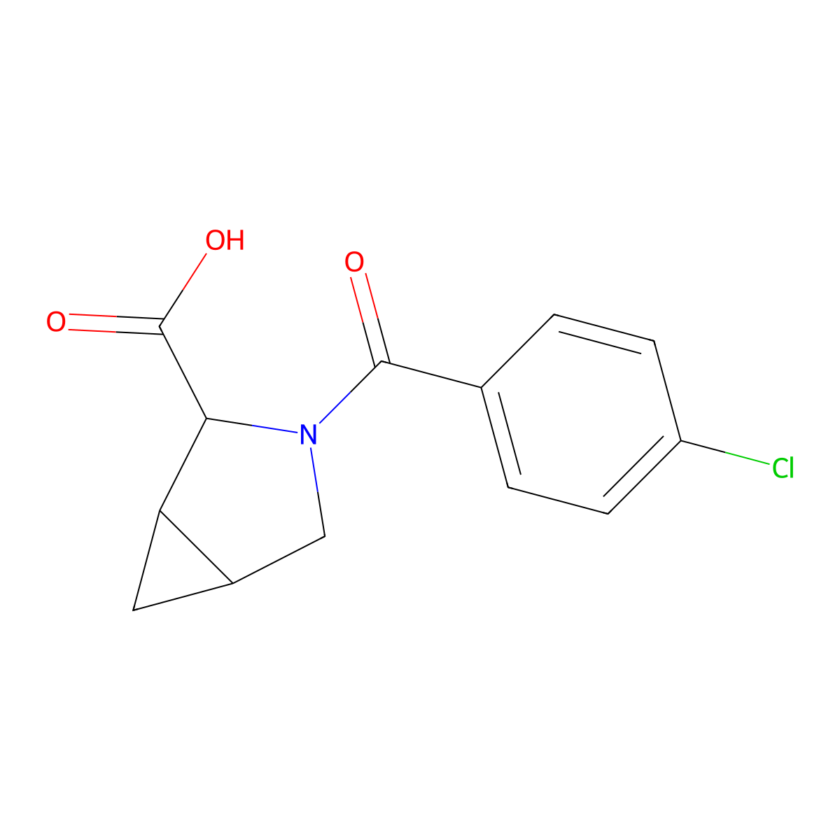3-(4-Chlorobenzoyl)-3-azabicyclo[3.1.0]hexane-2-carboxylic acid molecular structure, CAS 1009353-35-8