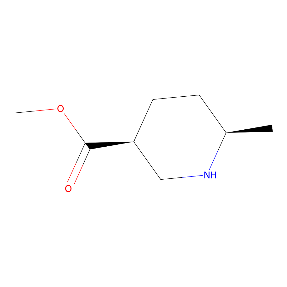 (3S,6R)-Methyl 6-methylpiperidine-3-carboxylate molecular structure, CAS 1009376-79-7