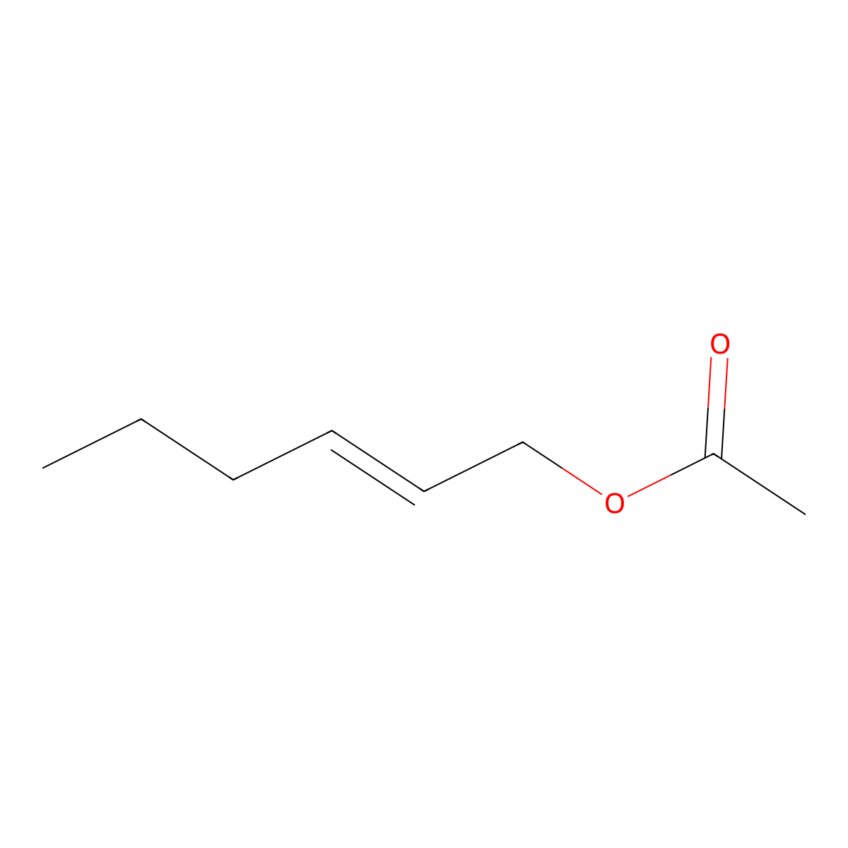2-Hexen-1-ol, 1-acetate molecular structure, CAS 10094-40-3